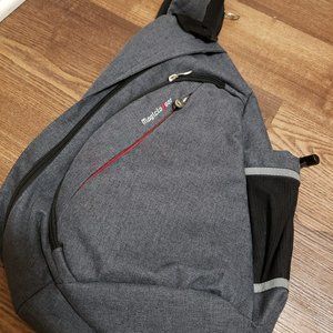Small Gray Cross Body Backpack